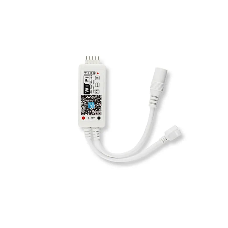 White 21-key WiFi mini controller for RGB RGBW RGBWC LED strips