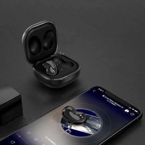 Bluetooth transparent clamshell ear case in translucent colours for DIY housing replacement
