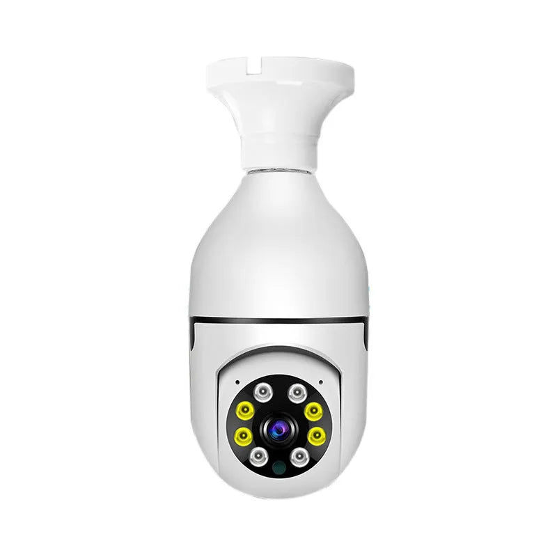 Wireless WiFi bulb security camera with full colour night vision and 1080p HD resolution