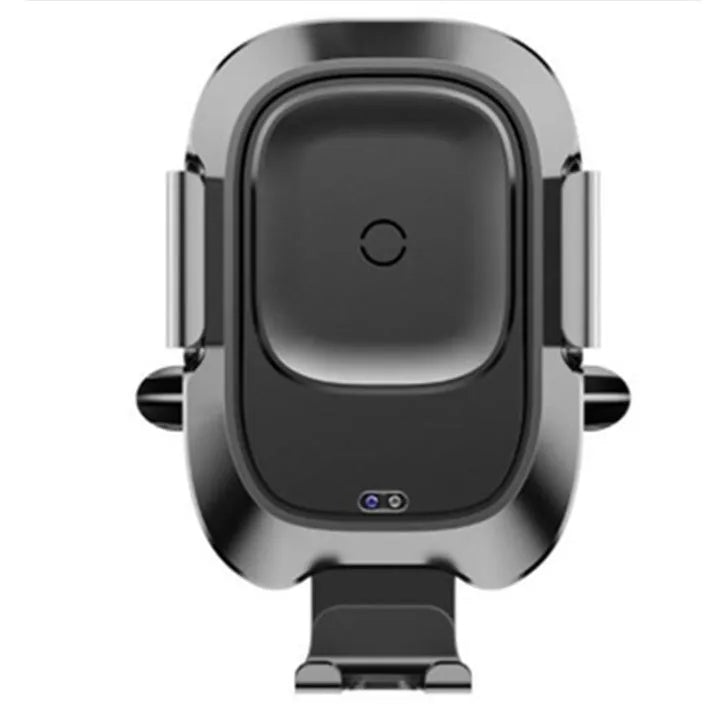 Smart car phone holder wireless charger black with sensor bracket for air vent mounting
