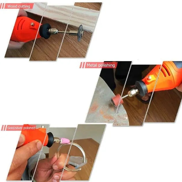 180W electric rotary tool with black body, 186 accessories, chuck size 0.5-3.2 mm, for carving and grinding crystal jade stone wood