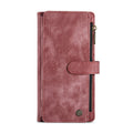 Samsung wallet phone case with card slots and magnetic closure in retro style