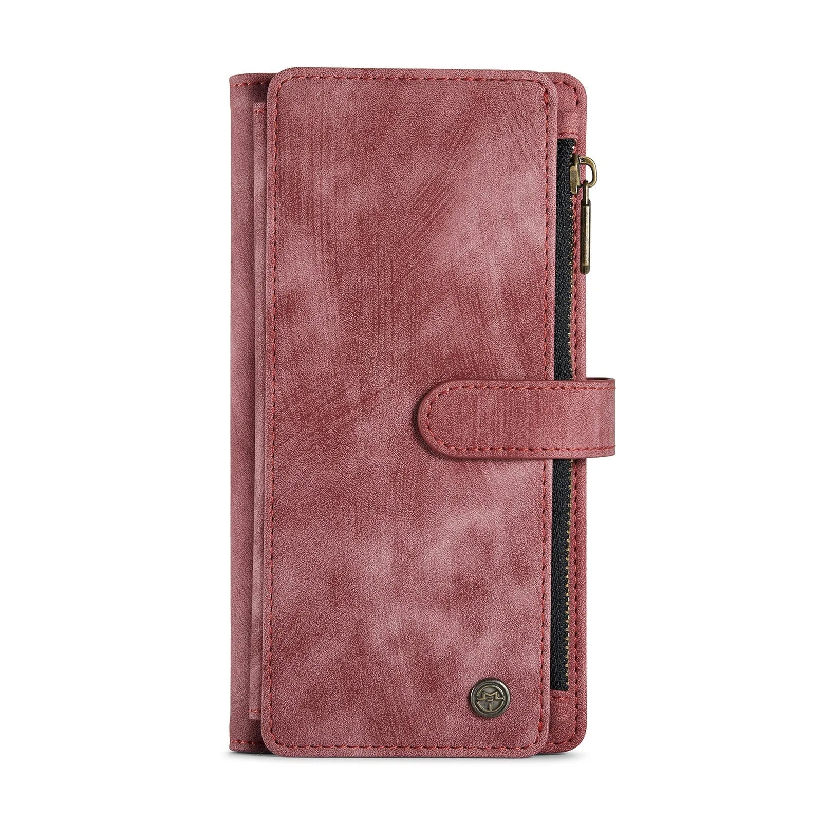 Samsung wallet phone case with card slots and magnetic closure in retro style