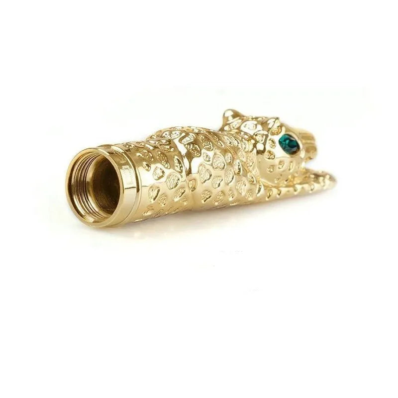 Metal embossed pen for business gifts in Ancient Silver or Gold finish on white background.