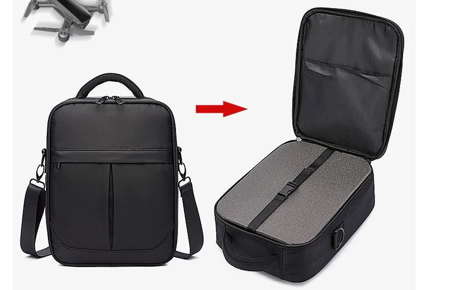 Black oxford fabric mens messenger bag with adjustable shoulder strap showing 24x11x31cm dimensions