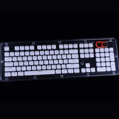 E element mechanical keyboard with 104 keys in white finish, showing full layout including number pad.