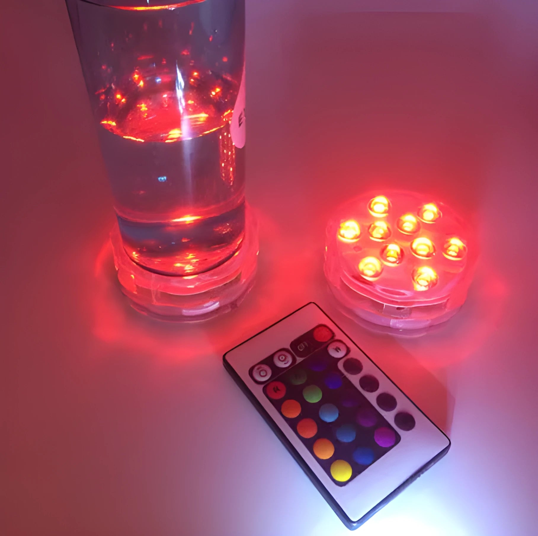 Round LED submersible candle lamp 6.5cm diameter waterproof floating electronic candle for decor
