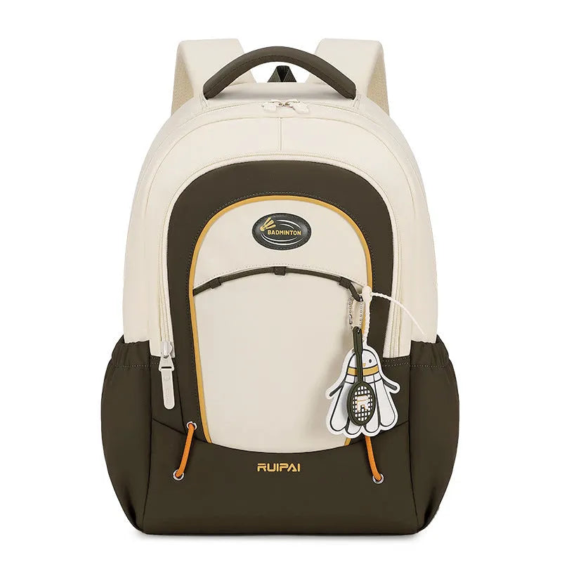 Large capacity travel backpack with curved shoulder straps in four colour options