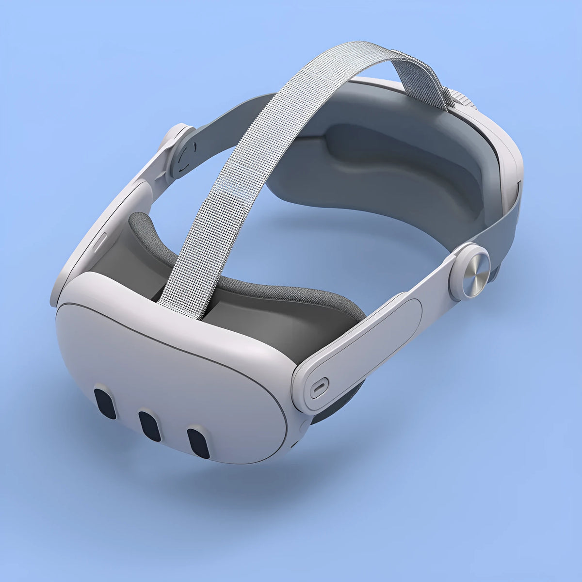 VR head wear accessory with ABS frame, hot pressed cotton pad, and optional 5000mAh battery for Q3 T3 goggles