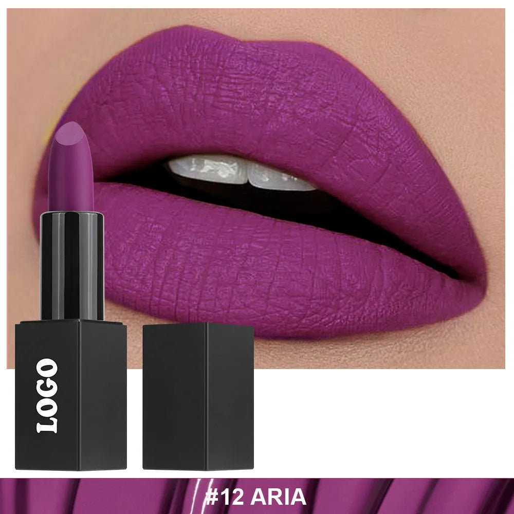 Matte finish lipstick in waterproof formula with 24 shade options