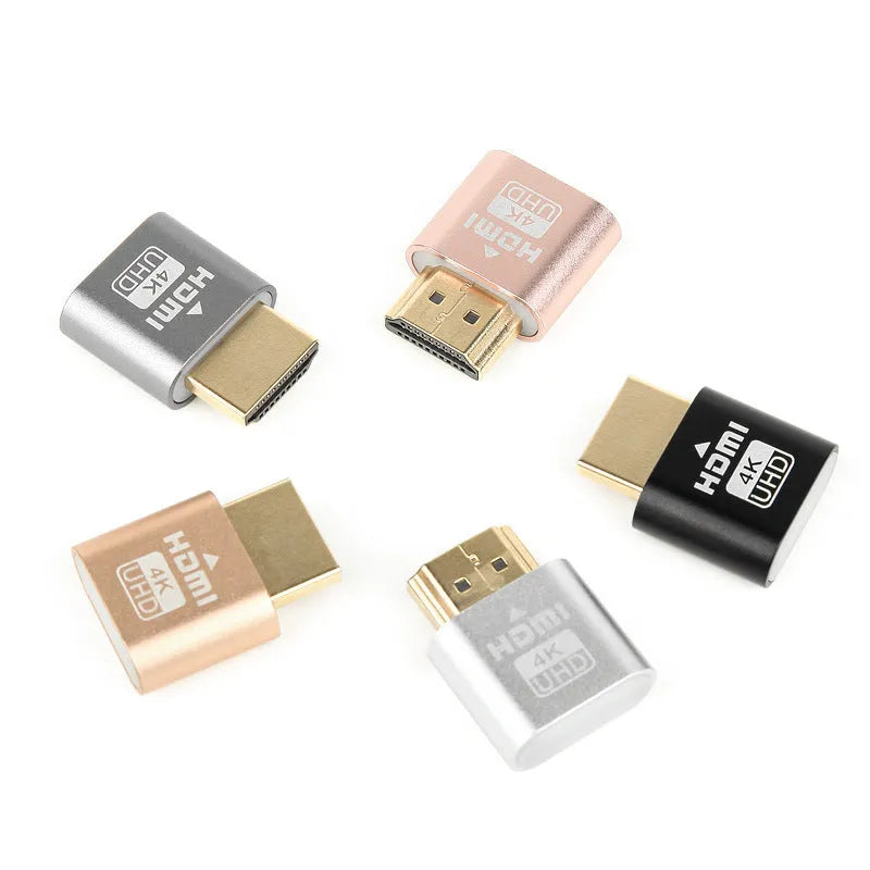 Graphics card HDMI dummy plug virtual display with 26.5mm interface in multiple colour options