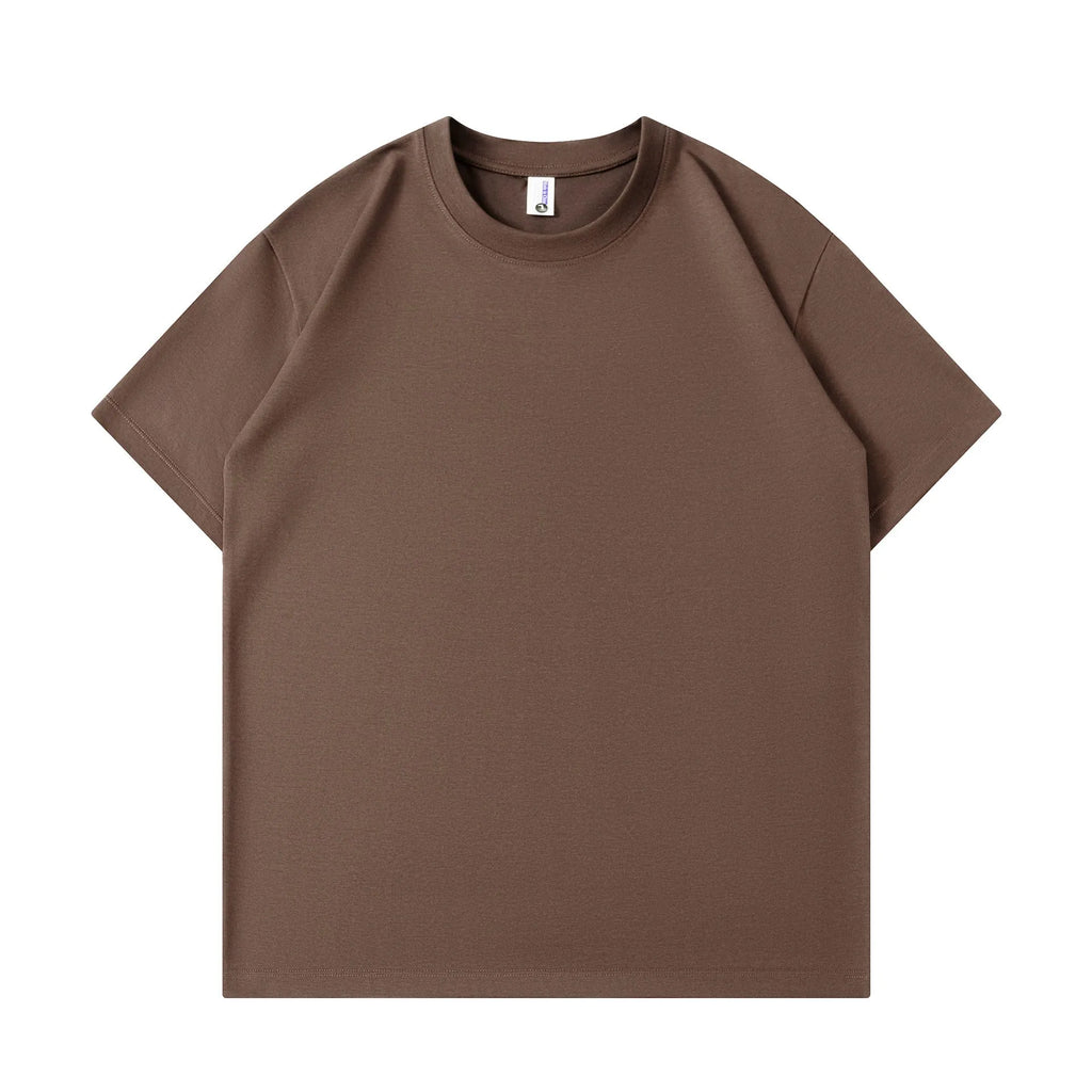 Pure cotton loose fit unisex t-shirt in multiple colours with short sleeves and printed design