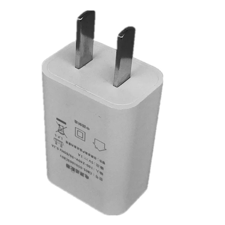 China Unicom M1/S 5V1A USB mobile phone charger with CE and FCC certification marks