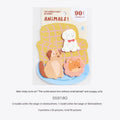 Small animal shaped sticky note set with 90 pages of writing paper, multiple cover colour options