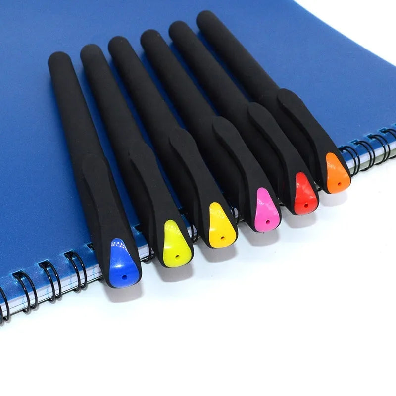 14cm long plastic gel pen with black refill for advertising gifts, shown in pack of ten pieces