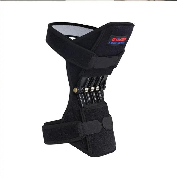 Adjustable knee brace patella support booster with spring mechanism and breathable fabric