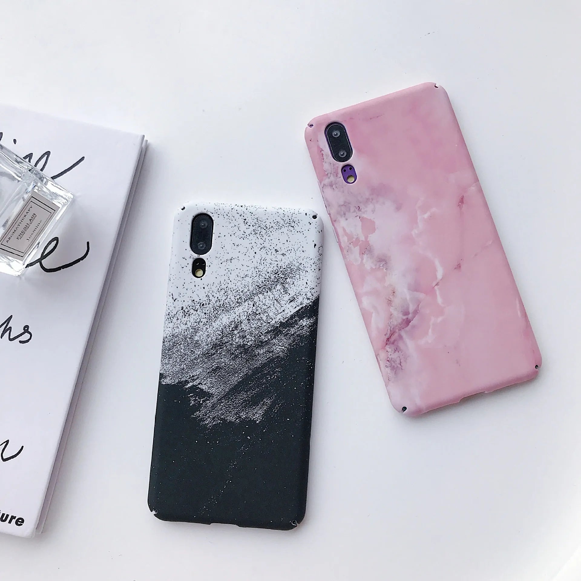 Painted PC phone case back cover for Honor Huawei smartphones in solid colour