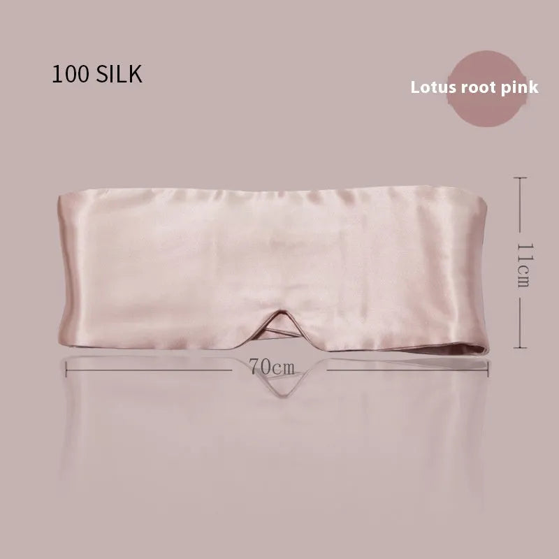 Silk sleep eye mask in multiple colour options with elastic headband strap