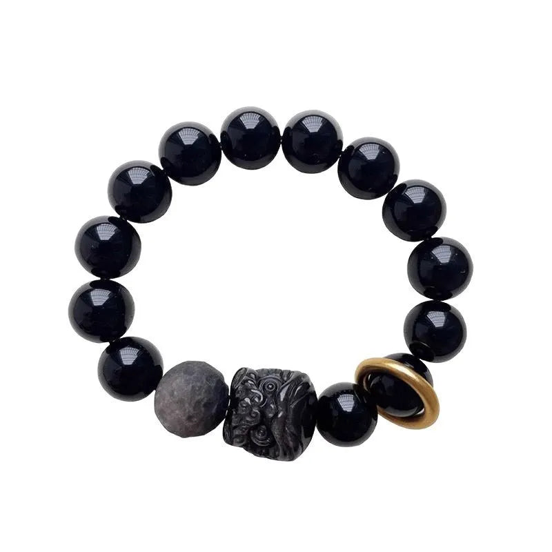 S519 colour resin fashion bracelet for men and women on a white background.