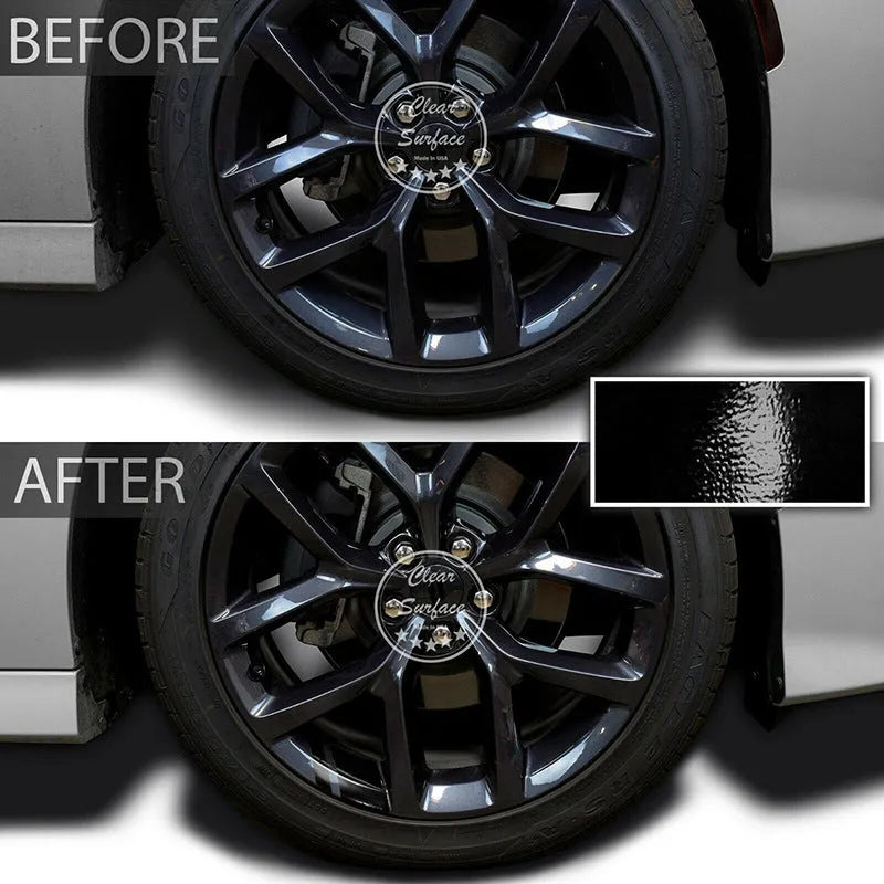 Four reflective car rearview mirror decorative stickers with steel ring modification in assorted colours 6x6cm