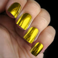 Multi-colour mirror metal texture nail stickers with electroplated solid colour finish and a nail file
