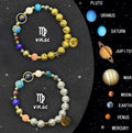 Two natural stone beaded bracelets showing different colours for the Chinese zodiac sign set.