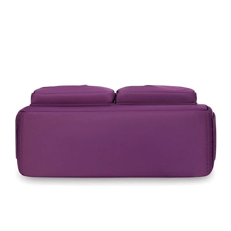 Large capacity canvas crossbody bag for women, horizontal square shape, single strap, available in five colours