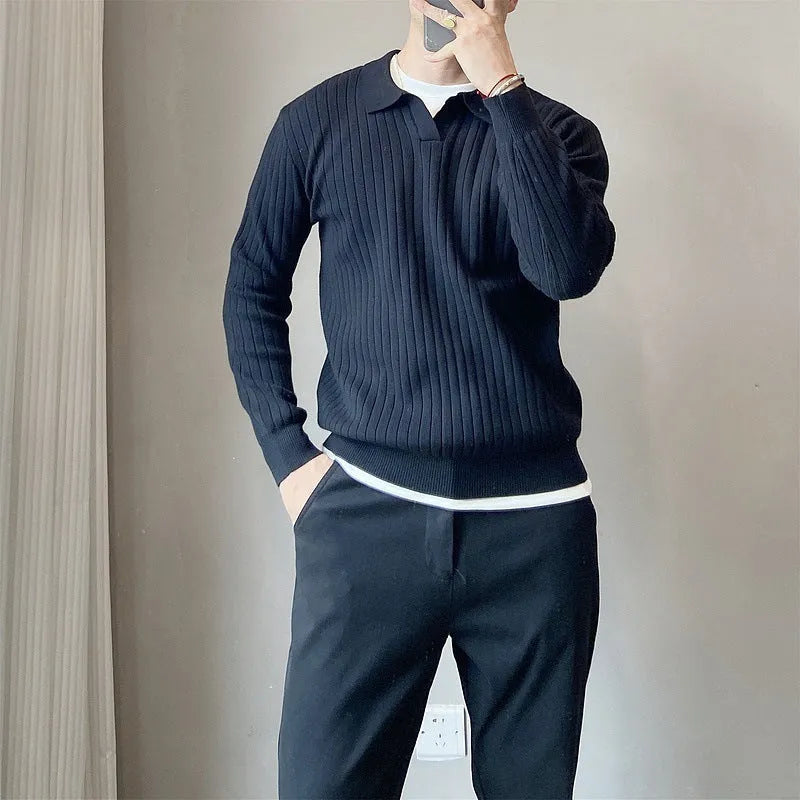 Men's loose fit modal knitted sweater with rabbit fur blend in Army Green colour