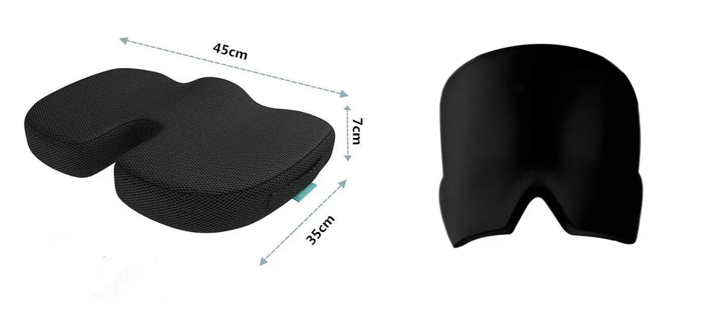 Elastic cloth gel eye mask for headache relief in black, pink or sky blue colours