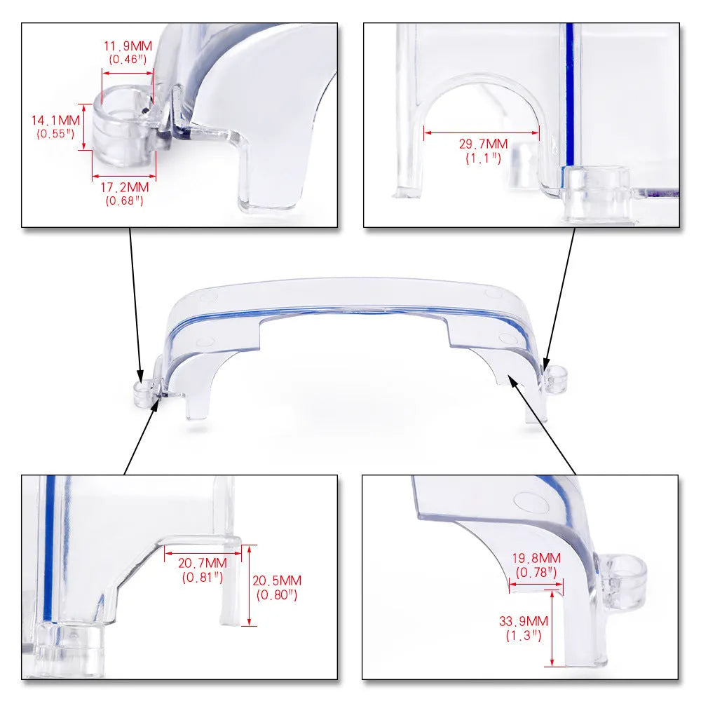 Transparent plastic car gear shift cover for Lexus and Toyota models