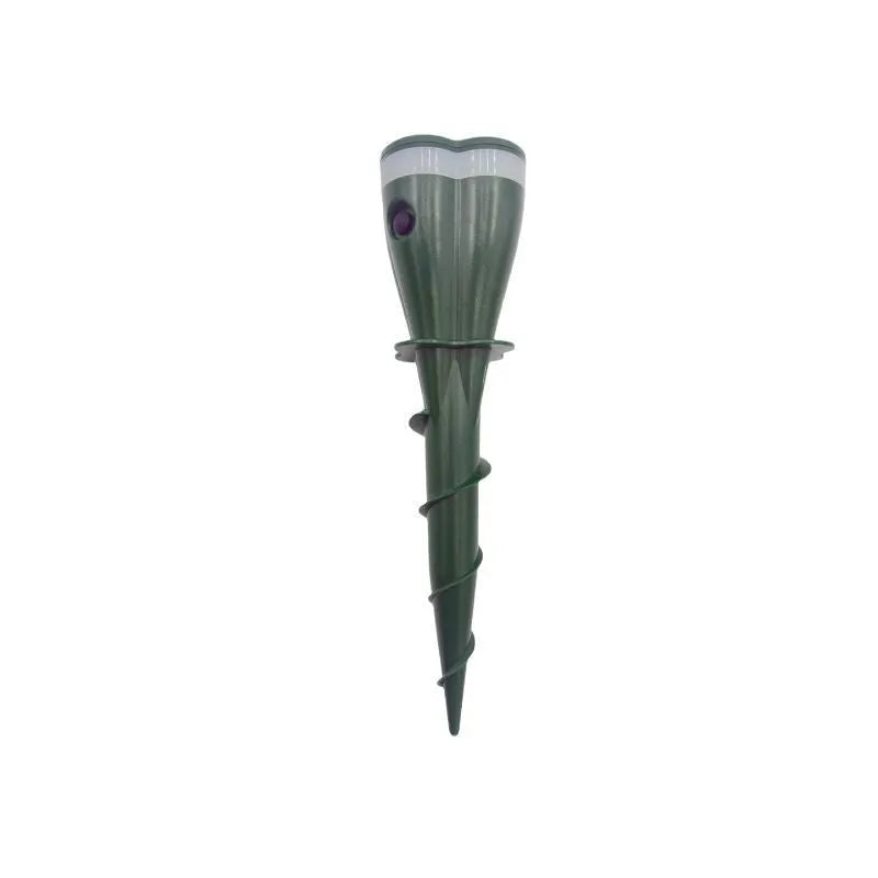 Solar powered ultrasonic cat repeller in flower shape for garden use