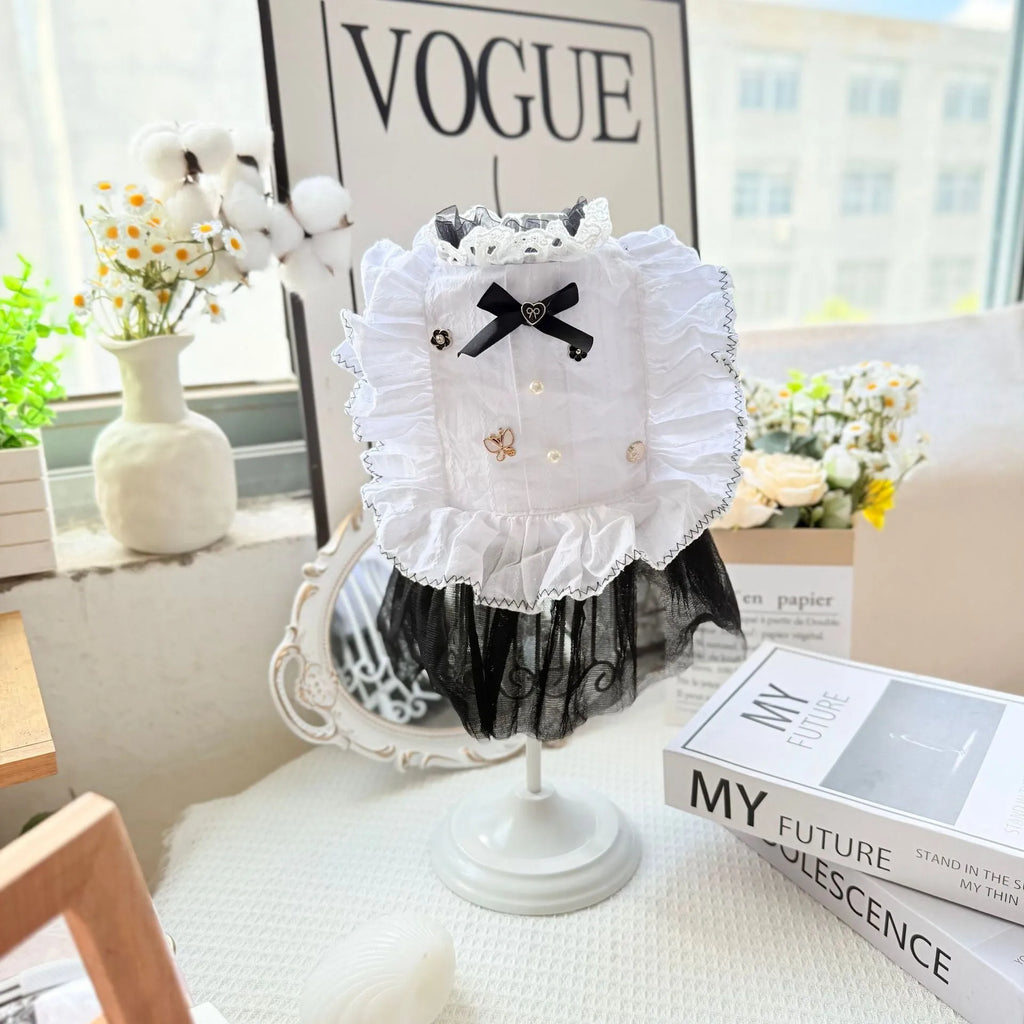 Pet Factory Waltz Gauze Skirt white yarn pet clothing for small dogs princess style