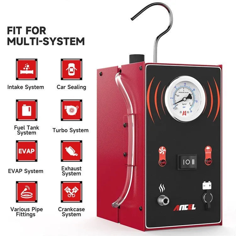 Red gas leak detector for automobile EVAP smoke leak detection with 12V power supply