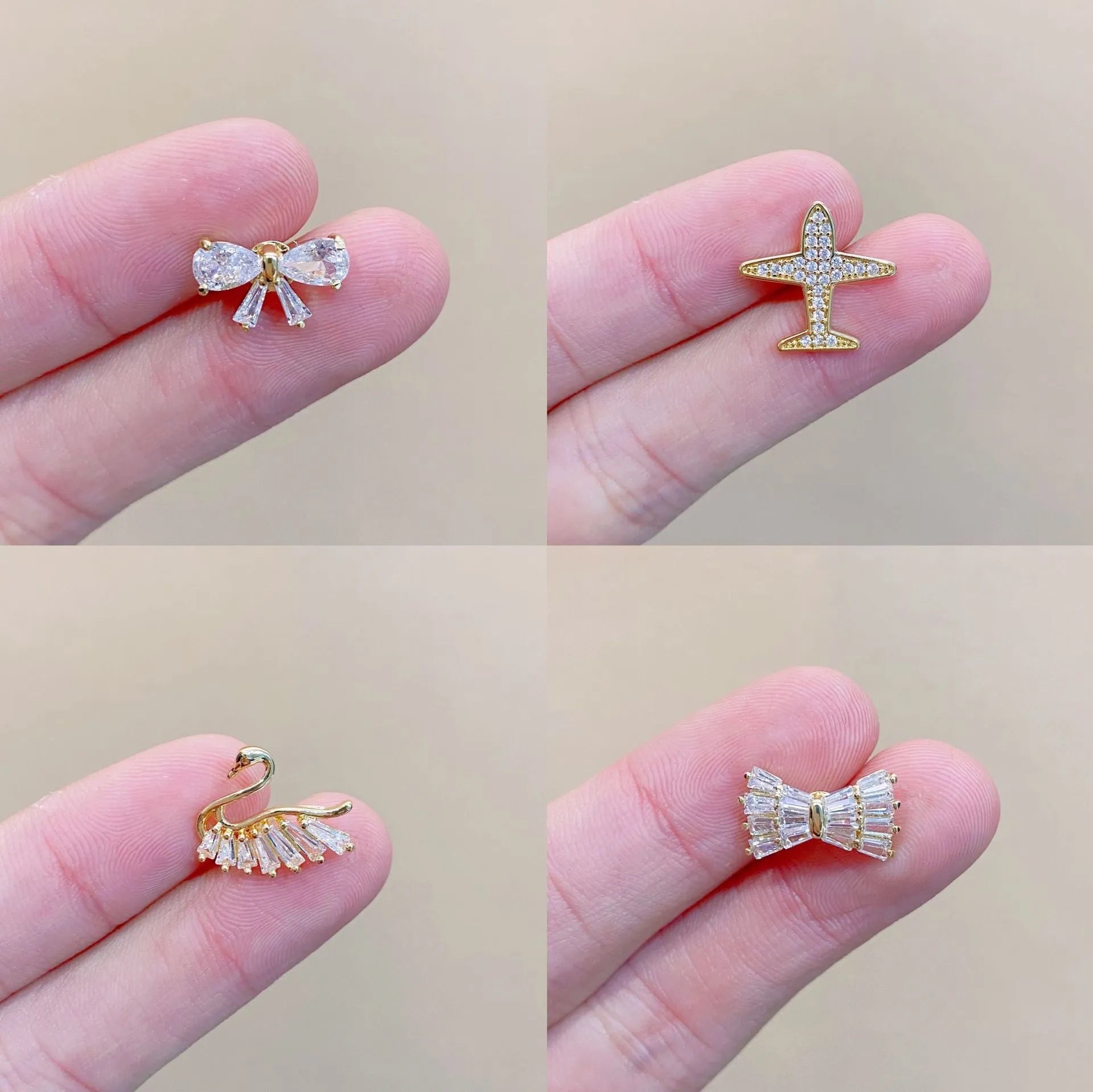 Japanese style geometric copper brooch for women's clothing decoration
