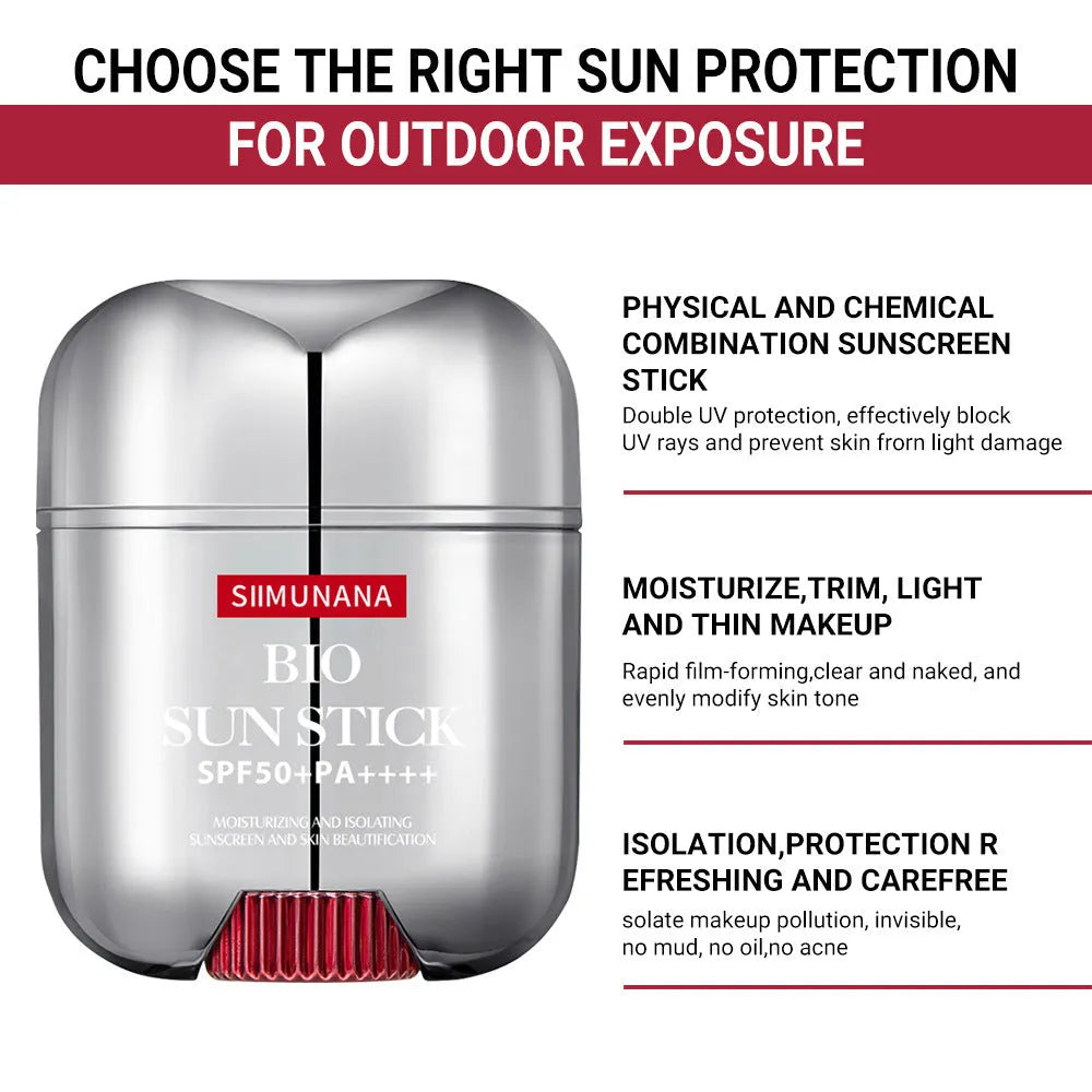Protective stick UV protection moisturising model 1481 with titanium dioxide and beeswax in stick packaging