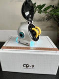 Clip-on wireless Bluetooth sports headset in black or white showing clip detail