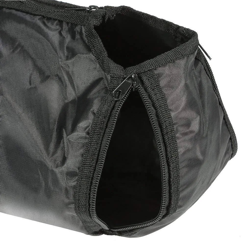 Black cat cleaning bag with anti-scratch design for baths and medication administration