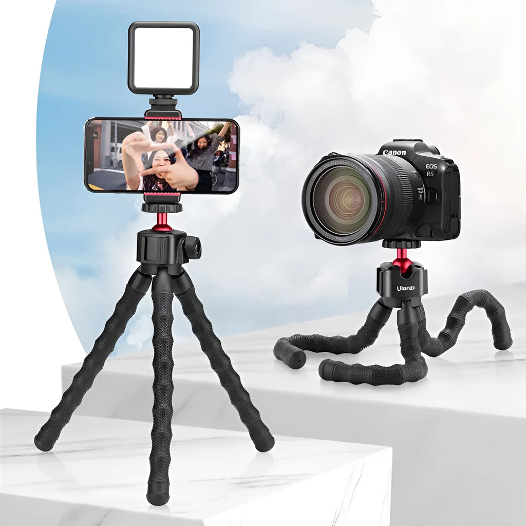 Complete VLOG equipment suite with tripod in 2985 colour for photography and video filming