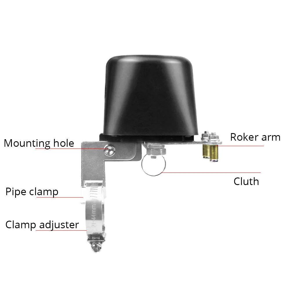 Zigbee wireless remote control valve with ABS fire-retardant housing, 1.6MPa, for smart home water shut-off