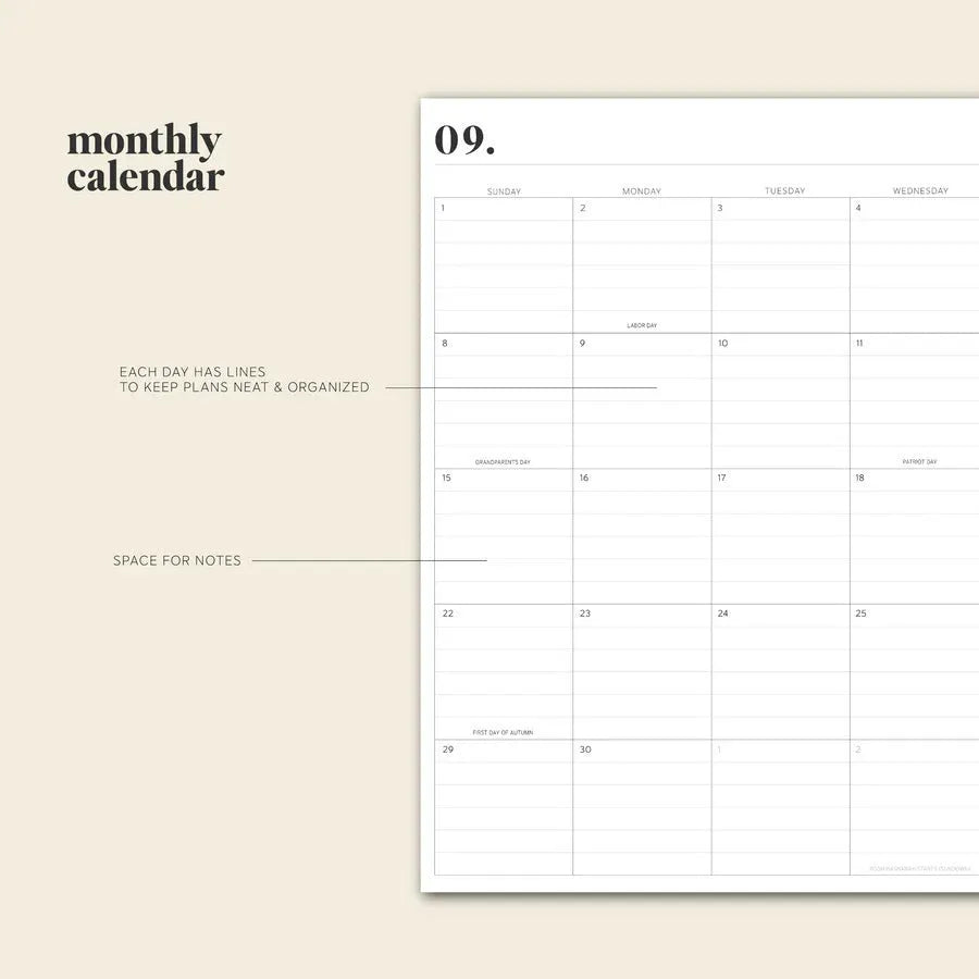 Cherry red A4 coil notebook open showing daily schedule layout with spiral binding