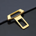Metal car silencer insert shown in matte black, gold, and silver colour options.