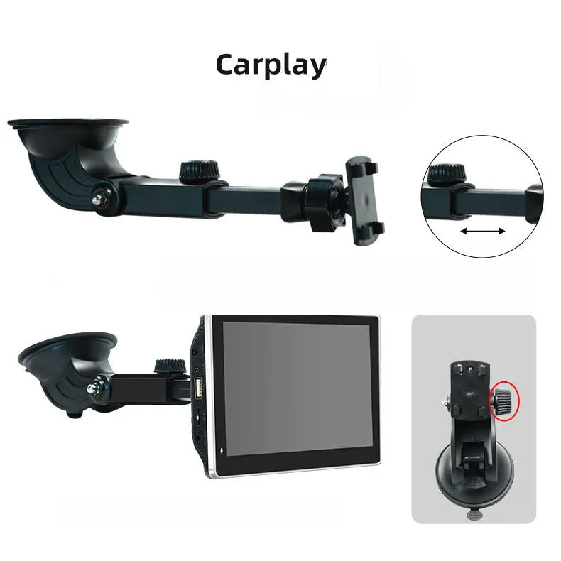 7 inch LCD car screen projector for plastic dashboard GPS navigation with 12V power cable