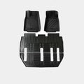 Tesla Model X waterproof TPE foot mats and trunk liner set for left-hand drive vehicles