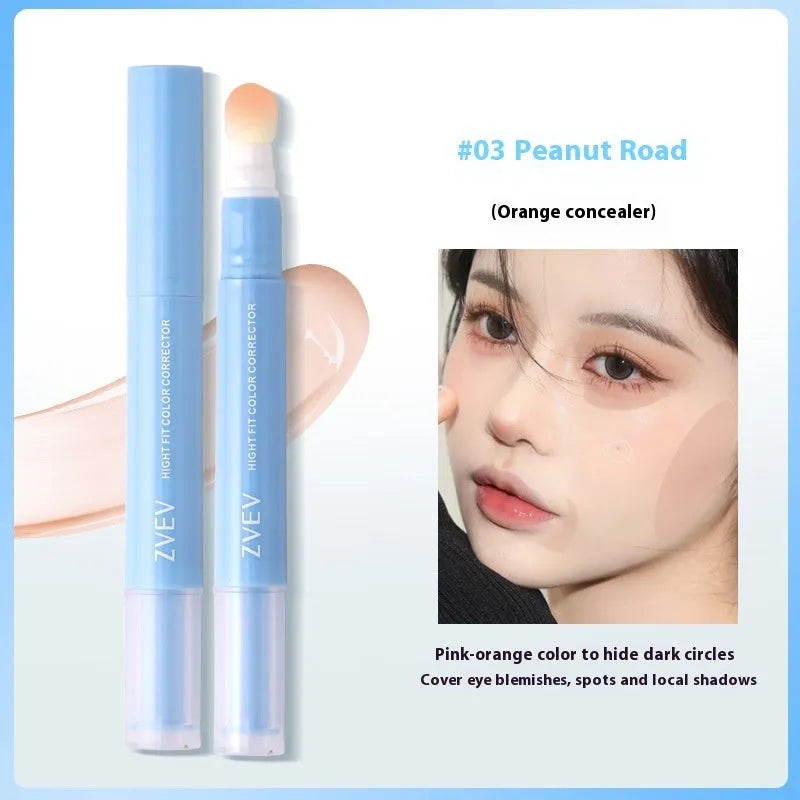 Sponge brush head concealer cream pen with 1.5g net content in three colour shades