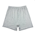 Solid colour modal high waist men's boxers in black, front view on white background