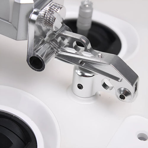 Silver metal car phone holder with tongs clamp for mobile devices