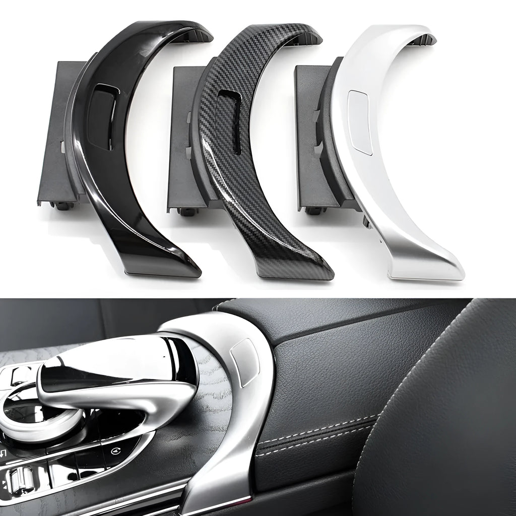 Mercedes-Benz C-Class GLC armrest box button electroplating panel in three finish options