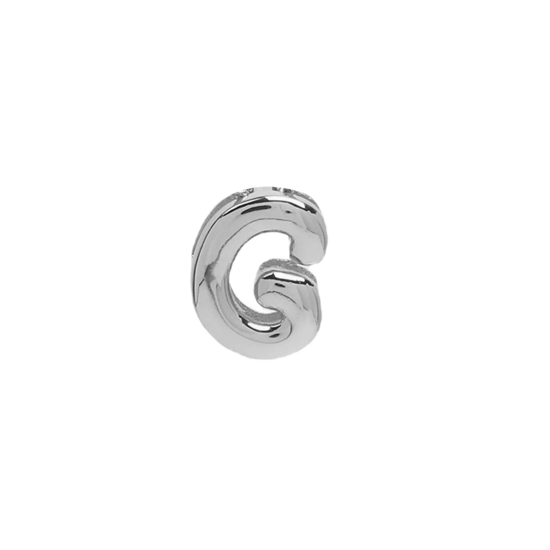 18k electroplated gold DIY letter name bracelet with smooth bubble surface on copper alloy