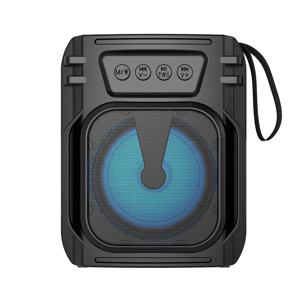Portable Bluetooth speaker with radio in colour 3107, showing compact design and USB charging port