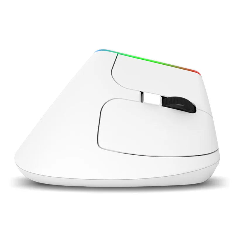 M618C vertical wireless ergonomic mouse in black, 115mm length, ABS plastic, with 2.4GHz receiver